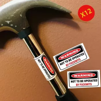 12x30 мм x 20 мм забавные наклейки «НЕ НЕ БУТИ»