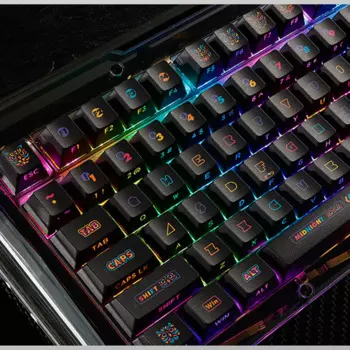 130 135 клавиш, колпачки для клавиш, темы для ночного ходьбы, высота OEM, термосублимация из ПБТ для механической клавиатуры 61, 68, 75, 87, 104 108