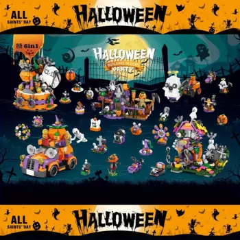 1328 шт., Детский конструктор «Тыква»