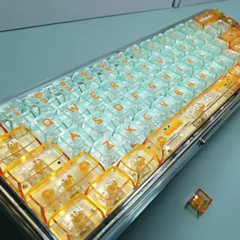 132 клавиш Vitality Orange тематические клавиши полный комплект MDA высота PBT термосублимация для 61 68 87 98 104 108 механическая клавиатура