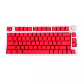 133 клавиши, классические красные колпачки для клавиш с боковым принтом, PBT, двойной выстрел, OEM, высота, прозрачный костюм с подсветкой, 68 75, механическая клавиатура AULA F75