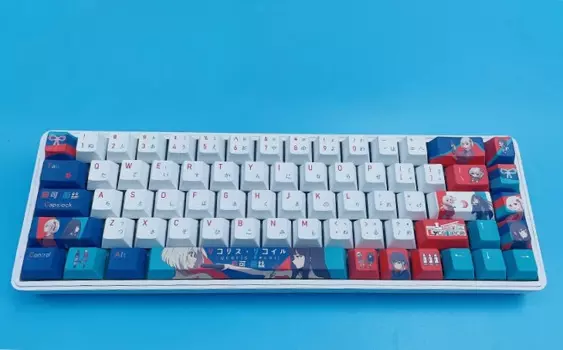 137 клавиш/набор Lycoris Recoil Nishikigi Chisato Takina Lnoue PBT Keycaps Cherry Profile для MX Switch DIY механическая клавиатура