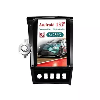 13,3-дюймовый экран Tesla для Toyota Tundra Sequoia 2007-2013, автомобильный радиоприемник, мультимедийный Android 13, плеер, авто GPS Navi, Carplay HeadUnit
