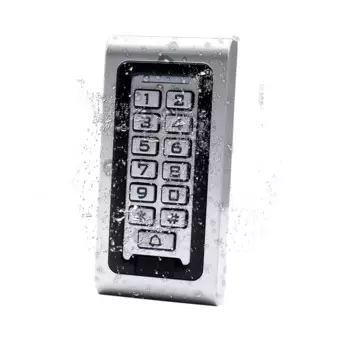 13,56 МГц IC IP68 водонепроницаемый металлический чехол Цифровая клавиатура управления входной дверью + 10 шт. наклеек NFC