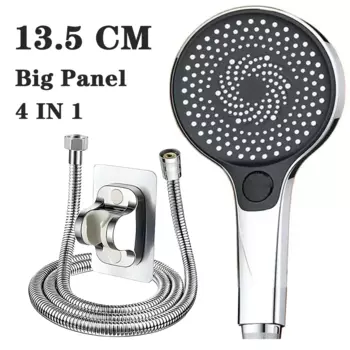 Душевая лейка Zloog 3 режима ABS пластик серая