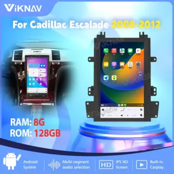 13,6-дюймовый автомобильный мультимедийный плеер Android11 для Cadillac Escalade 2008-2012, авто стерео радиоприемник, GPS Carplay, WIFI, 4G Unit