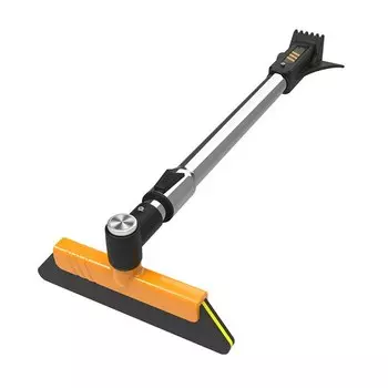 13 передач Выдвижная щетка для снега 3в1 Бесплатная снежная метла на лобовом стекле 360 ° Вращающийся автоматический скребок для льда, щетка для снега для окна автомобиля, внедорожника