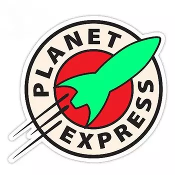 13X12,1 см автомобильный Стайлинг Planet Express виниловая наклейка мультяшная автомобильная наклейка водостойкая авто украшение двигателя графика ПВХ KK