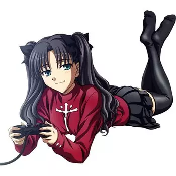 13x12 см Стайлинг автомобиля Fate Stay Night Tohsaka Rin Аниме JDM Автомобильная наклейка Компер Ноутбук Яхта Voiture Наклейка на окно Автомобильные аксессуары KK