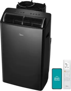 14000 BTU (12000 BTU SACC) высокоэффективный инвертор, ультратихий портативный кондиционер с нагревом до 550 кв. Фут.