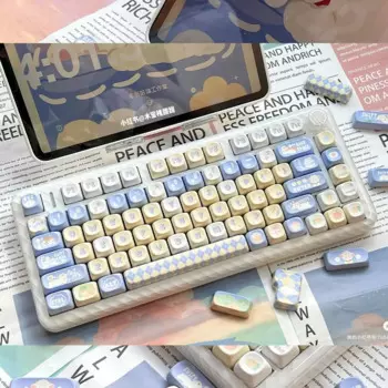 143 ключа ягненка Lucky Keycap PBT Материал пятисторонняя термальная сублимационная механическая клавиатура Keycap MOA Cherry Height Keycaps