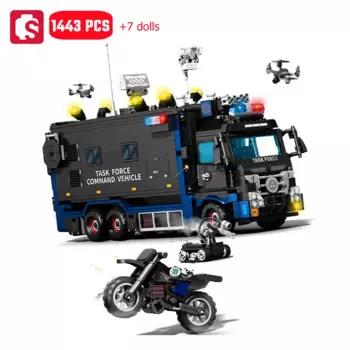 1443 шт., Детский конструктор «Военная серия»