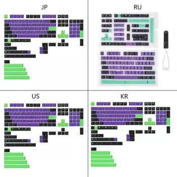 146 клавиш DYE-SUB Keycap Cherry EVA, пользовательские колпачки для клавиш MX Switches, игровая механическая клавиатура,