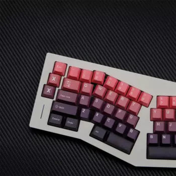 147 клавиш, колпачки для клавиш Red beans PBT, градиентные красные колпачки для клавиш Cherry Profile, сублимационная печать для переключателей MX, игровая механическая клавиатура