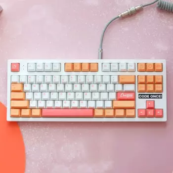 148 ключей GMK Peaches N Cream Keycaps Вишневый профиль PBT краситель сублимационная механическая клавиатура Keycap для MX Switch