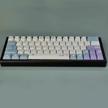 149 клавиш, фиолетовые, синие, белые клавиши, вишневый профиль PBT, сублимационная клавиатура для MX Switch, механическая клавиатура GK61 64 67 75 84