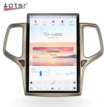 14,4 дюймовый автомобильный GPS Навигатор Радио для Jeep Grand Cherokee 2010-2021 мультимедийный плеер CarPlay QLED сенсорный экран 4G LIT WiFi головное устройство