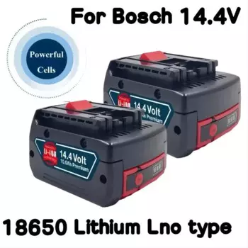 14,4 В 10 Ач перезаряжаемый литиевый аккумулятор, подходит для Аккумуляторная дрель Bosch отверток BAT607, BAT607G, BAT614, BAT614G