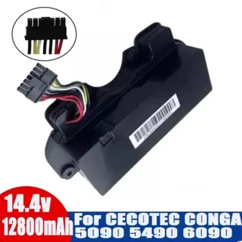 14,4 v 128000mAh Совместимость с CECOTEC CONGA 5090 5490 6090 series аккумулятор для робота-пылесоса