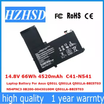 14,8 В 66 Втч 4520 мАч C41-N541 Аккумулятор для ноутбука Asus Q501L Q501LA Q501LA-BBI5T03 N54PNC3 0B200- 00430100 M Q501LA-BBI5T03