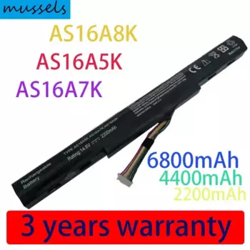 14,8 в новый Аккумулятор для ноутбука Acer AS16A5K AS16A7K AS16A8K Aspire E15 E5-475G 523G 553G 573G 575G 774G