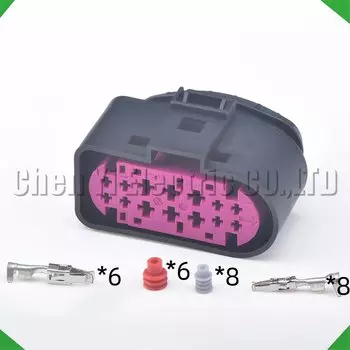 14-контактный разъем для фар, вилка лампы с 1719105 -2 1J 0973737 1J 0973837 5- 1719105 -1 2299448 -1 969870 -1 для VW Audi Ford Focus