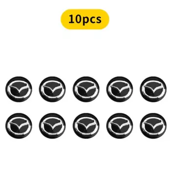 14 мм 2/5/10 шт. автомобильный ключ с логотипом автомобиля наклейка для Mazda 2 3 5 M5 Ms CX-4 CX-5 CX6 M3 M6 MX3 MX5 Rx8 автомобильные аксессуары