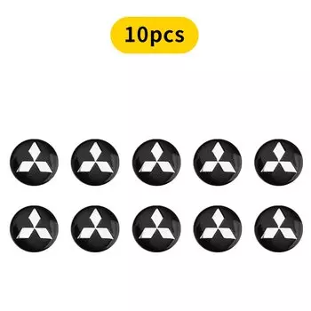 14 мм значок ключа автомобиля, сменный эмблем, наклейки на ключи от автомобиля для Mitsubishi, логотип ASX Outlander Lancer Pajero Eclipse Galant Mirage