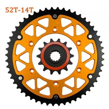 14T 15T передняя 45T ~ 52T задняя зубья звездочка мотоциклетное колесо подходит для SUZUKI DR250 DR-Z250 RM250 RMX250 RV90 DR350 DR-Z400 RM DR 250
