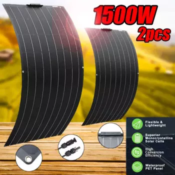 1500W3000WSolar Panel1000W2000W, высокоэффективный портативный внешний аккумулятор с солнечной батареей, гибкая зарядка, уличные солнечные батареи для дома/кемпинга