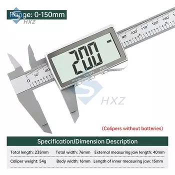 150 мм электронный цифровой штангенциркуль калибра измерительные портативные измерительные инструменты метрический/императорский микрометр штангенциркуль плотник