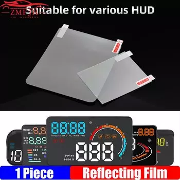 150X125m Автомобильная светоотражающая пленка HUD, 1 шт., 100X80 мм, проекционный дисплей, защитный светоотражающий экран, расходный дисплей, авто на заказ
