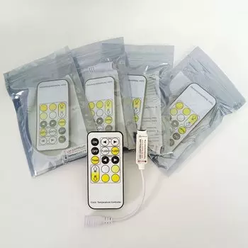 15/16 клавиш светодиодный контроллер CCT RF USB/DC мини беспроводной дистанционный диммер 5050 2835 двухцветная светодиодная лента WW + CW 5 В-24 В постоянного тока