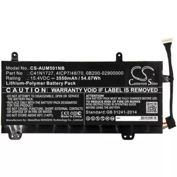 15,4 В, 3550 мАч для ноутбука, аккумулятор для ноутбука C41N1727 для Asus GM501GM-EI017T, GM501GM, GM501GS, GM501GS-XS74, EI013T, EI007T,ei039T + инструмент