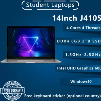 15,6-дюймовый IPS-экран, ноутбуки, 6 Гб ПЗУ, SSD J4105, Intel Celeron, ноутбуки для студентов, четырехъядерный процессор Win10, Wi-Fi, Bluetooth-камера, дешевле