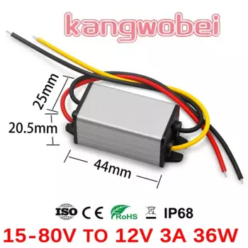 DC понижающий преобразователь Sola 15-80В до 12В 36Вт