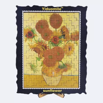 15,8 * см, 133 шт., картина подсолнухом, деревянная головоломка, подарок для семьи, Повседневная игра-головоломка для взрослых