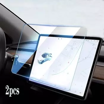 15-дюймовая защитная пленка для сенсорного экрана Tesla Model 3 Y, стеклянная пленка для центрального управления, закаленное стекло, защита от отпечатков пальцев