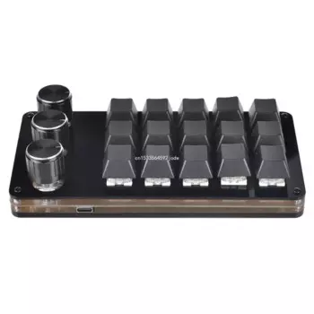 15-клавишная макропрограммируемая клавиатура, мини-механическая игровая макро-клавиатура, 3-кнопочная клавиатура, игровая с