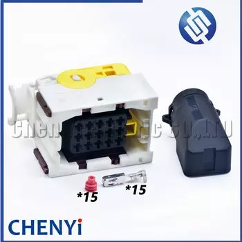 Разъем ЭБУ 15-контактный LEAVYSEAL yuyi 1-1534126-1 2-1534126-1 1-1355218-2 1394049-1