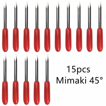 15 шт. 45 градусов Mimaki плоттер виниловый резак ножи лезвия для Mimaki Режущий фрезеровочный режущий инструмент износостойкий прочный