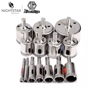 15 шт. 6 мм-50 мм Алмазная буровая долота инструмент для керамического фарфорового стекла мрамора 6/8/10/12/14/16/18/20/22/25/26/28/30/40/50 м