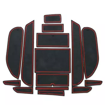 15 шт./компл. для Honda Civic 8th 2008 2009 2010 2011 LHD латексный новый противоскользящий коврик для ворот с логотипом, Стайлинг автомобиля с логотипом