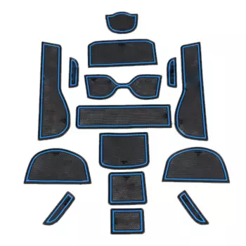 15 шт., Нескользящие резиновые коврики для дверей Honda Fit Jazz 2014 2015 2016 2017