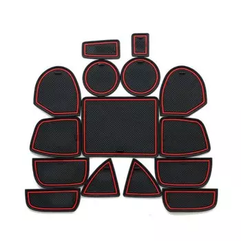 15 шт., нескользящий коврик для дверей салона автомобиля Jeep Grand Cherokee 2011 2012 2013 2014