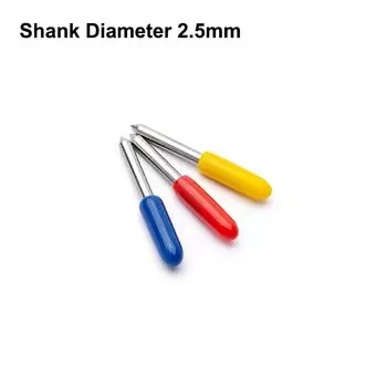 15 шт., нож для резки плоттера Roland GCC Jaguar, нож для резки виниловой пленки, диаметр 2,5 мм, 30 градусов, 45 Dergree 60 De