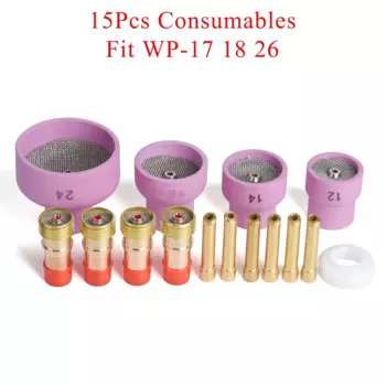 Комплект насадок для сварки TIG HA&VS 15 шт.