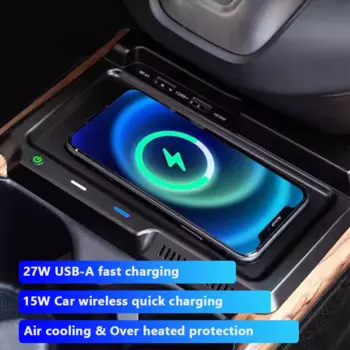15 Вт Беспроводная зарядная площадка для Honda CRV 2017 2018 2019 2020 зарядное устройство для телефона Быстрая зарядка usb держатель мобильного телефона автомобильные аксессуары