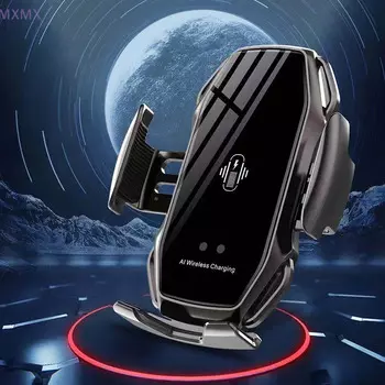 15 Вт быстрая зарядка автомобильный AI беспроводной держатель для зарядного устройства для телефона авто подставка для мобильного телефона регулируемый кронштейн для GPS-навигации