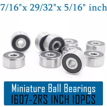 1607 2RS Подшипник (10 шт) 7/16 "x29/32" x5/16 "дюймов экранированные шарикоподшипники 11,11*23,02*7,938 мм 1607RS